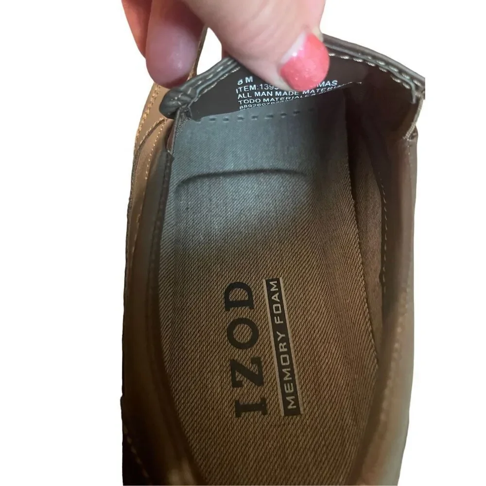 NWOT IZOD Men's Thomas Slip-On Memory Foam Loafer Casual Flat Shoes Size 8M